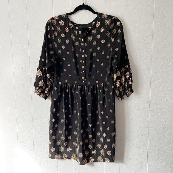 Twelfth Street by Cynthia Vincent Womens Dress Small 100% Silk Boho Party Event - Picture 1 of 13